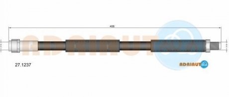 DB шланг гальмівний перед. W211/220 98- ADRIAUTO 27.1237