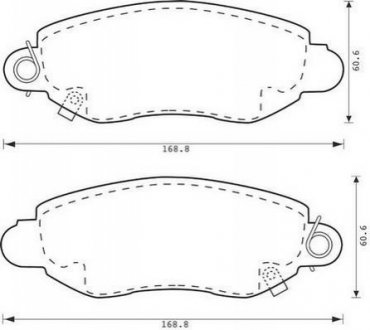 Колодки тормозные (передние) Ford Transit 00-06 Jurid 573015J (фото 1)