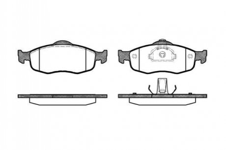 Колодки тормозные (передние) Ford Mondeo I/II 93-00/Scorpio I/II 85-98 WOKING P5323.00 (фото 1)