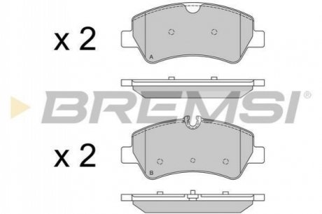 Колодки тормозные (задние) Ford Transit 12- BREMSI BP3526