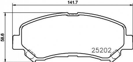 Колодки тормозные (передние) Nissan Rogue/Qashqai/X-Trail/Teana 07-13/Juke/Suzuki Kizashi 10- NISSHINBO NP2048