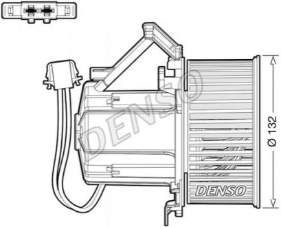 Моторчик печки Audi A4 07-16/A5 07-17/Q5 08-17 (+AC) DENSO DEA02009 (фото 1)