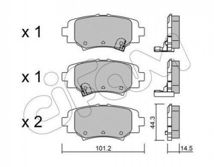 Колодки тормозные (задние) Mazda 3 13- CIFAM 822-993-0