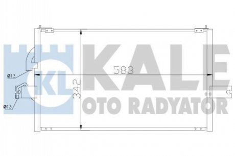 HYUNDAI радіатор кондиціонера Accent I 94- Kale 386400 (фото 1)
