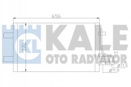 Радиатор кондиционера Ford Focus 03-12 Kale 386100
