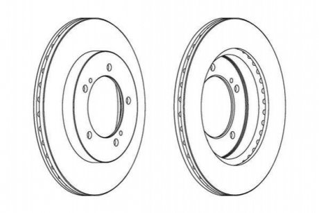 SUZUKI диск гальмівний передн.Vitara -98 Jurid 562906JC