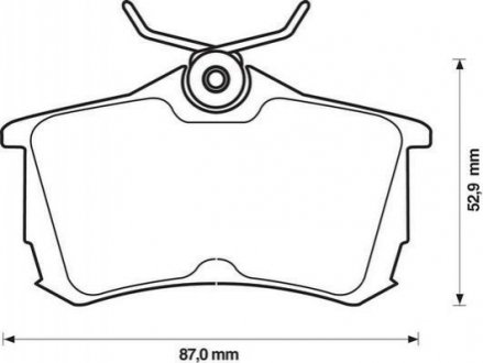 Колодки тормозные (задние) Honda Accord VI/VII 98-08 Jurid 572478J