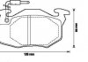Колодки гальмівні передні 106 1.4-1.6 96- Jurid 571524J (фото 1)