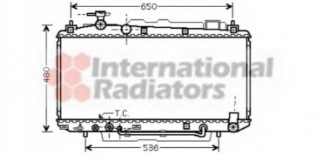 Радіатор FUNCR/RAV4 20i AT +-AC 00 Van Wezel 53002301