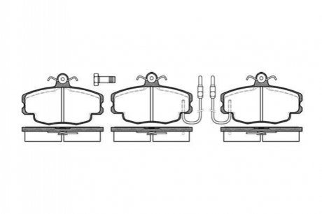 Колодки тормозные (передние) Renault Clio 90-98/Symbol 00-/Megane 96-03/Peugeot 205 87-98 WOKING P0413.02