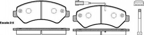 Колодки тормозные (передние) Citroen Jumper/Fiat Ducato/Peugeot Boxer 06- R16 WOKING P13753.01