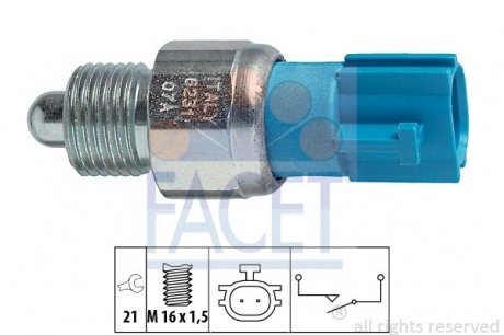 Датчик заднього ходу Megane/Scenic/X-Trail 01- FACET 7.6231 (фото 1)