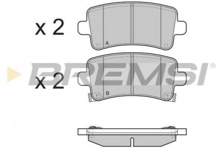 Колодки тормозные (задние) Opel Insignia 08- BREMSI BP3379