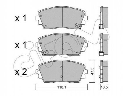 KIA гальмівні колодки передн.Picanto 11- CIFAM 822-941-0 (фото 1)