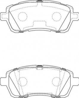 Колодки тормозные (передние) Ford Fiesta 08- Jurid 573747J