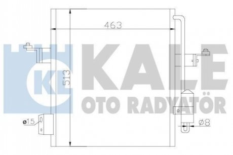 Радиатор кондиционера Mitsubishi L200 2.5Di-D 05-15 Kale 393100