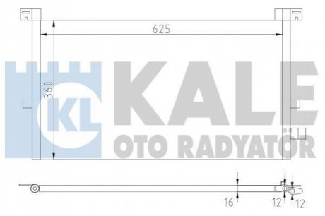 FORD радіатор кондиціонера Mondeo III 02- Kale 378700