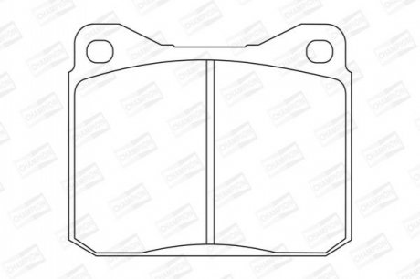 VW гальмів.колодки передн.LT28-55 75- CHAMPION 571255CH