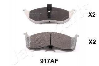 Колодки тормозные (передние) Chrysler Neon 94-06/Voyager/Grand Voyager III/Dodge Caravan 95-01 JAPANPARTS PA-917AF