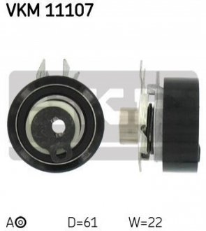 Ролик ГРМ VW Caddy 1.4/1.6 95-04 (натяжной) (61.5x22) SKF VKM 11107