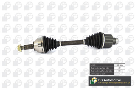 Піввісь Mondeo III 2.0-2.5TDDI/TDCI 00-07 Пр. BGA DS2303R