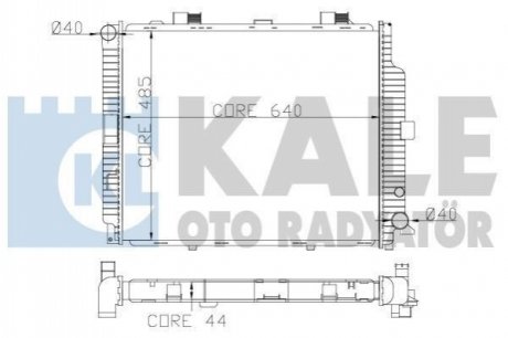 Радиатор охлаждения MB E-class (W210) 3.0 D 95-99 Kale 361500