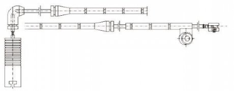 Датчик износа тормозных колодок (передних) BMW 3 (E46) 98-05 (L=605mm) Jurid 581381