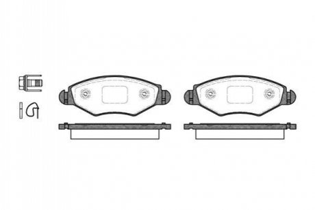 Колодки тормозные (передние) Peugeot 206 98-/Peugeot 206+ 09-13/Peugeot 306 93-01 WOKING P7433.20 (фото 1)