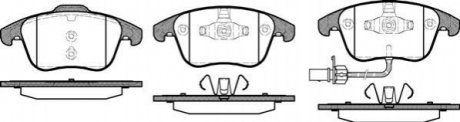 Колодки тормозные (передние) Audi A4/A5 07- WOKING P13193.11
