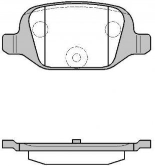 Колодки тормозные (задние) Fiat 500/Idea/Panda/Punto 99- REMSA 0727.00