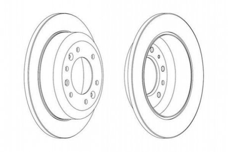 Гальмівний диск задн. KIA CARNIVAL 06- Jurid 562869JC
