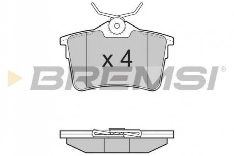 Колодки тормозные (задние) Citroen Berlingo 08- BREMSI BP3386