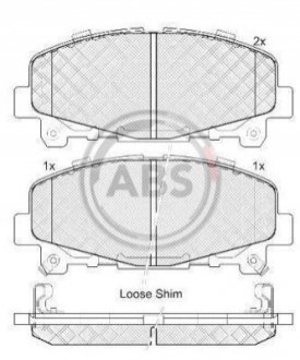 Колодки тормозные (передние) Honda Accord VIII/IX 08- A.B.S. 37721