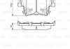 Колодки гальмівні дискові BOSCH 0986494678 (фото 1)