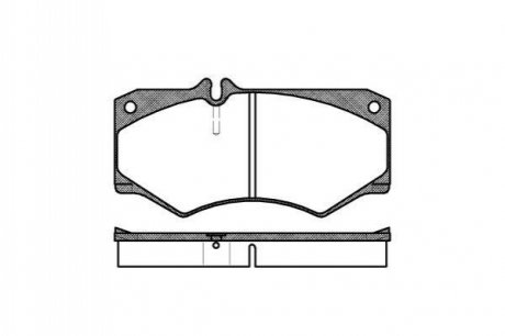 Колодки тормозные (передние) MB 207-410D WOKING P1473.30