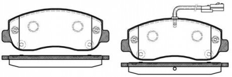 Колодки тормозные (передние) Renault Master III/Opel Movano B/Nissan NV400 10- WOKING P15493.01