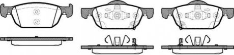 Гальмівні колодки пер. Accord/Accord 08-15 WOKING P12843.02