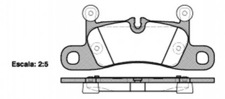 Колодки тормозные (задние) VW Touareg/Porsche Cayenne 10- WOKING P12793.10 (фото 1)