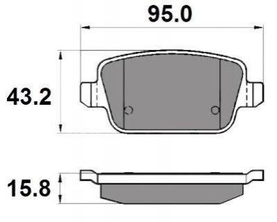 Колодки тормозные (задние) Ford Focus/Galaxy/Mondeo/S-Max/Kuga 05-15/Volvo S80/V70/XC70 06-16 National NP2045