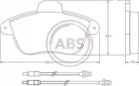 Провода зажигания VW Golf III 1.4i 91-99 (к-кт) A.B.S. 36765 (фото 1)