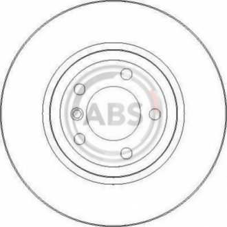 Диск тормозной (передний) BMW 3 (E46) 99-06 (325x25) A.B.S. 17025 (фото 1)