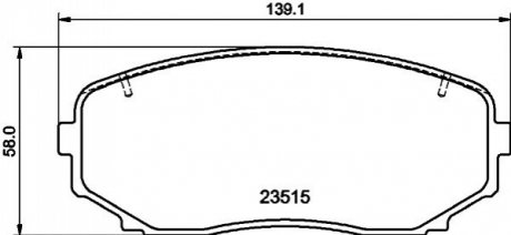 Колодки тормозные (передние) Mazda CX-7 06-14/CX-9/Ford USA Edge 06-/Mitsubishi L200/Pajero Sport 14 NISSHINBO NP3037SC