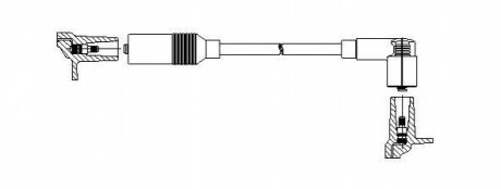 Провід високовольтний AUDI 10/80/A6 "86-97 BREMI 11540 (фото 1)