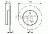 Диск тормозной (задний) MB C-class (W204) 07-14 (278x9) BOSCH 0986479S96 (фото 1)