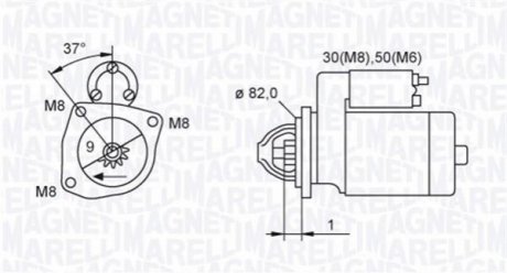 CITROEN стартер Jumper 02- MAGNETI MARELLI 063721389010