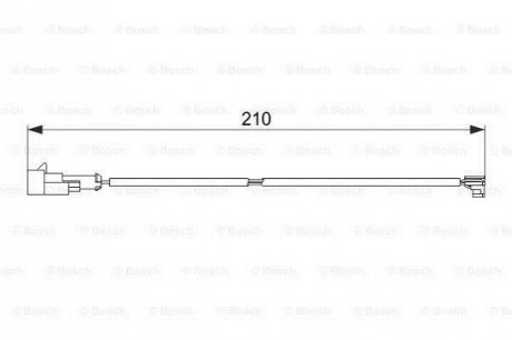 Датчик зносу гальм. колод. IVECO 99- BOSCH 1987474520