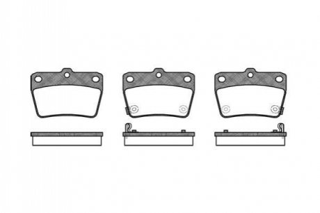 Колодки тормозные (задние) Toyota Rav4 II 00-05 WOKING P9393.02 (фото 1)