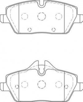 Колодки тормозные (передние) BMW 1 (E81/E82/E87/E88) 04-13/2 (F45) 14-18 Jurid 573733J