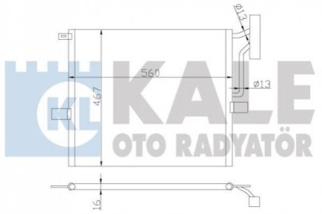 BMW радіатор кондиціонера X3 E83 03- Kale 384800 (фото 1)