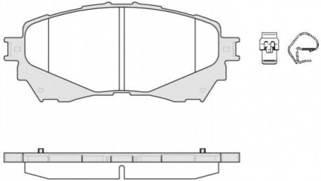 Колодки тормозные (передние) Mazda 6 12- WOKING P14383.04